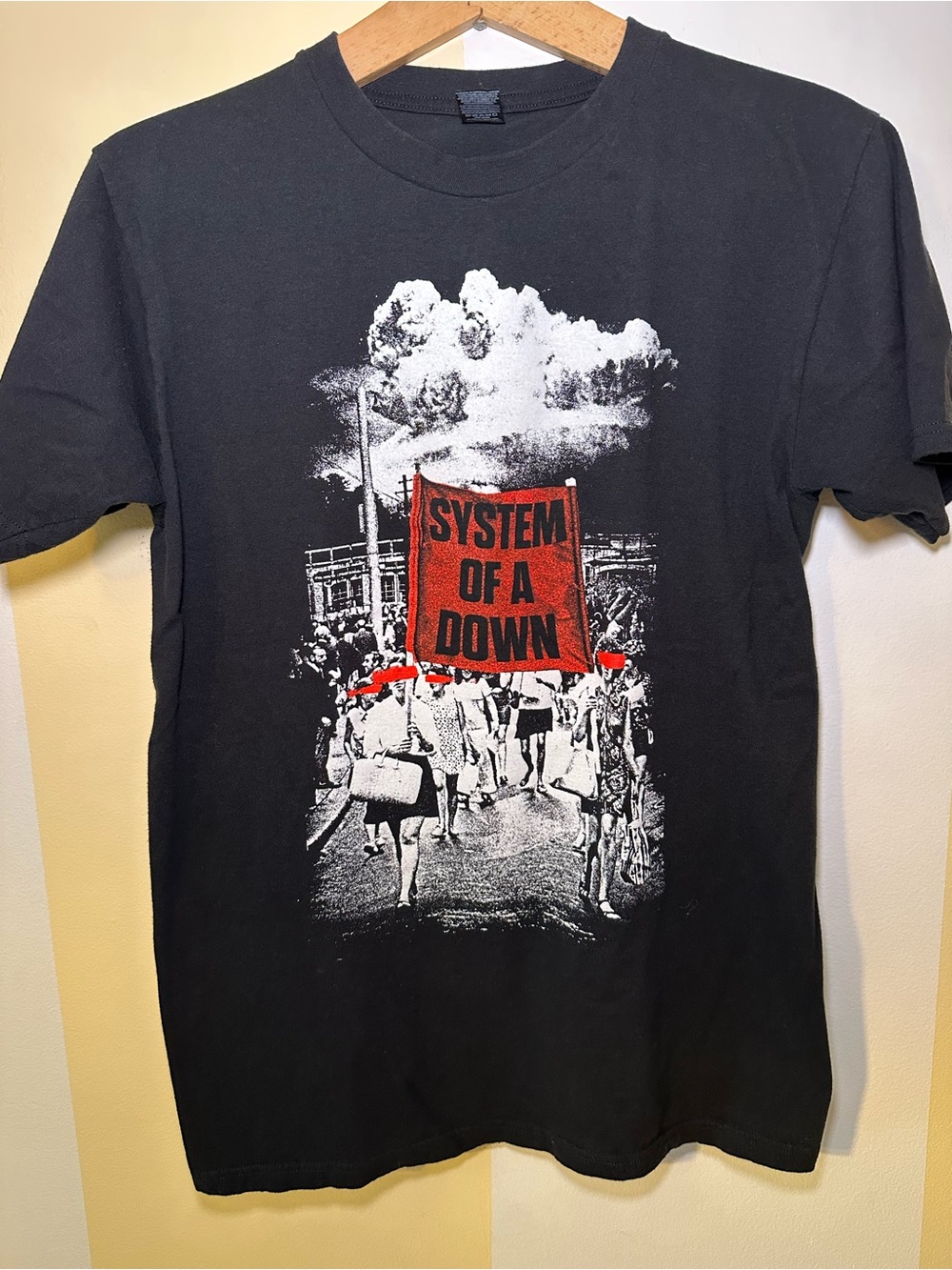 System Of A Down Vintage Graphic Tee Shirt Black